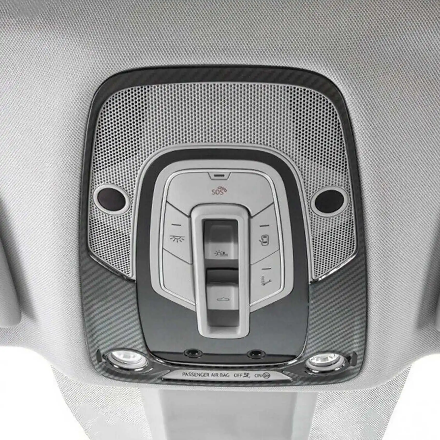 Car Front Reading Lamp Frame Decoration Cover Trim for -Audi Q5 FY 2018-2020