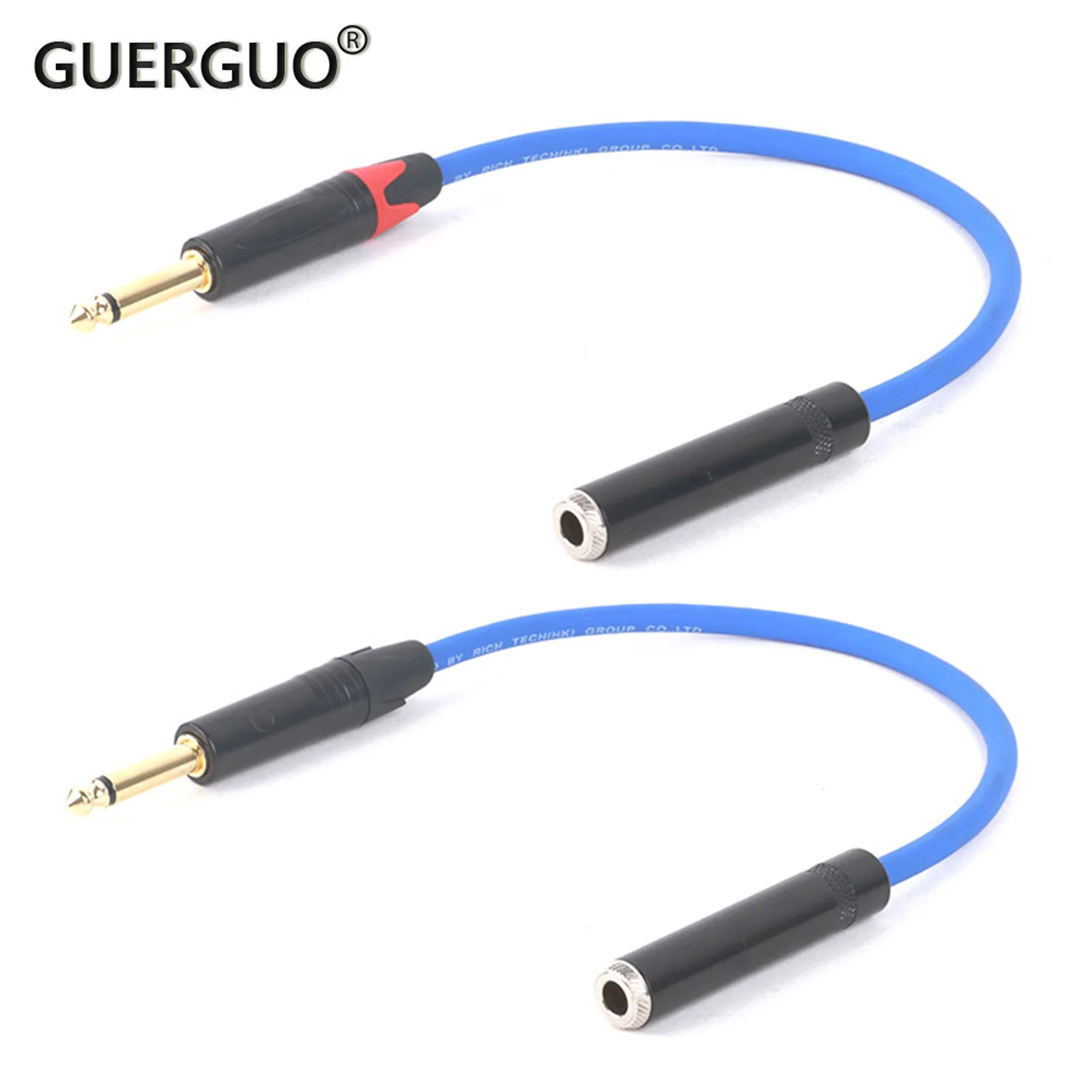 

Multi Color 6.35mm 1/4inch Mono Male Jack to 6.35mm 1/4inch Stereo Female Jack Guitar Cable Instrument Audio Cable 0.3M-15M