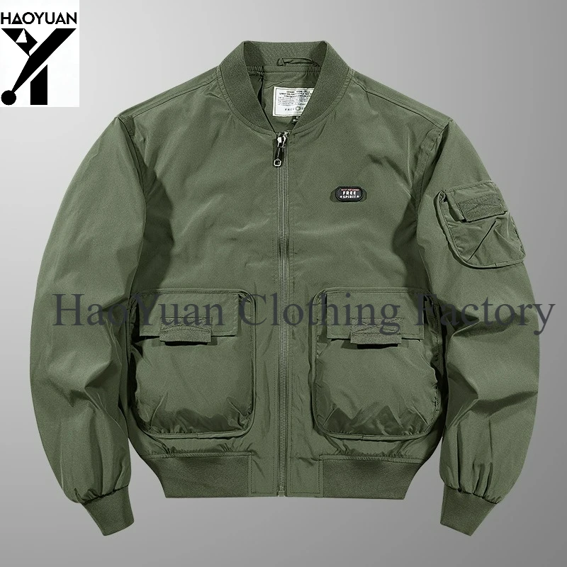 Spring and Autumn Men's Casual Jacket Breathable Outdoor Cycling Sports Hiking Travel Camping Mountaineering Men's Work Clothes