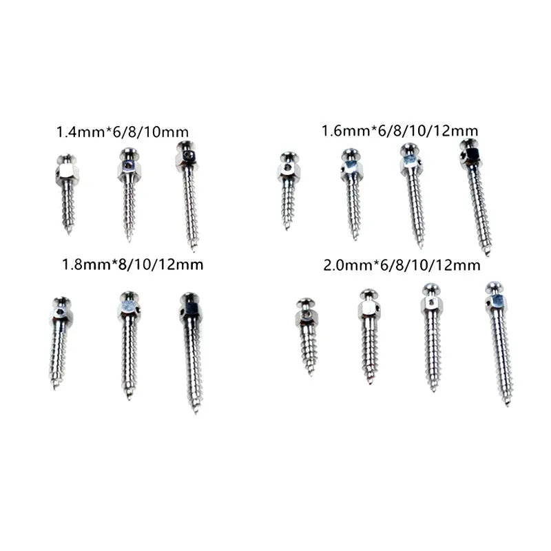 10Pcs Dental Orthodontic Self Drilling Thread Titanium Screw 14Size Micro Implant Mini Screws Orthodontic Tools