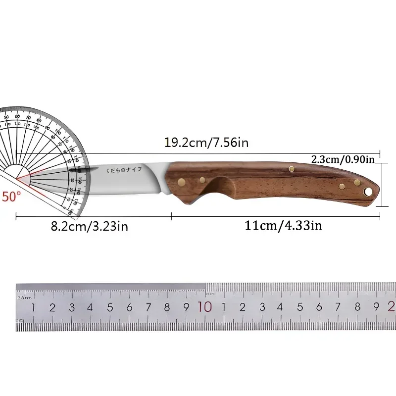 Selected multi-purpose folding fruit knife, stainless steel forging, home melon and fruit peeling knife, portable outdoor knife