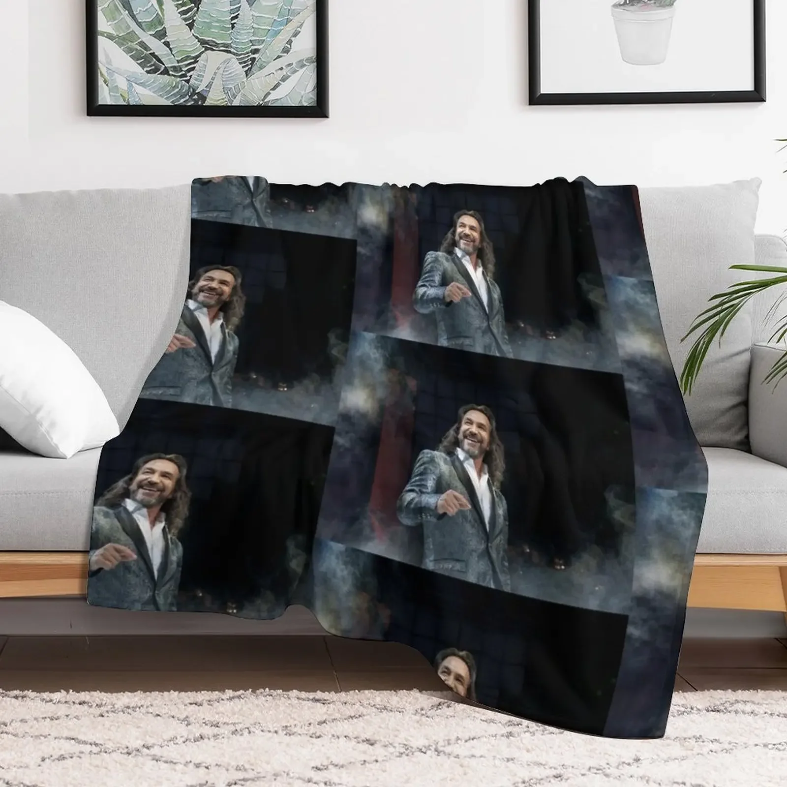 pra1 Marco Antonio tiwi Solis norma tour 2019 Throw Blanket heavy to sleep Flannel Fabric Hair Flannel Blankets