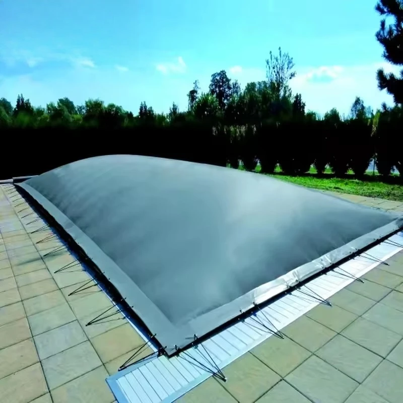 Good Quality Rectangular Waterproof Security Pool Cover PVC Tarpaulin Inflatable Swimming Pool Cover for Winter