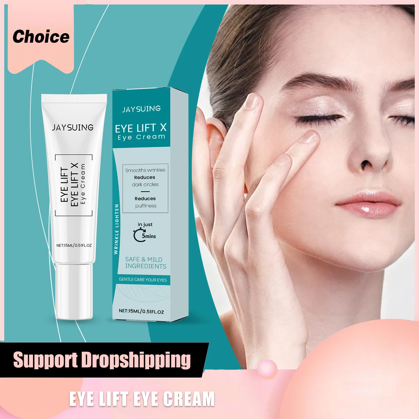 

Tocopherol Firming Eye Cream Brightens Dull Skin Remove Dark Circles Eye Bags Eliminate Edema Moisturizing Nourishing Eye Gel