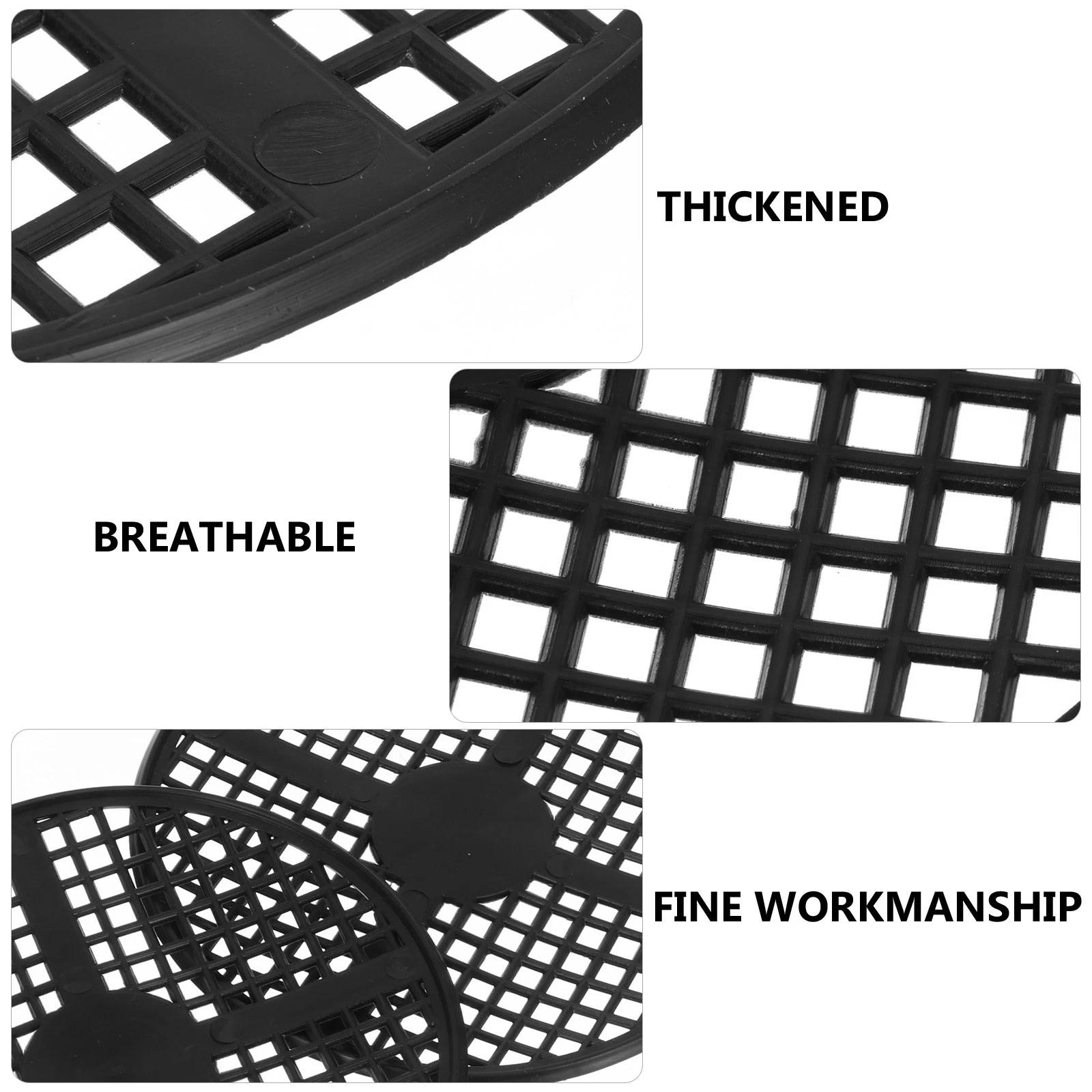 

20 Pcs Outdoor Plastic Gasket Pot Breathable Pots for Plants Large Mesh Bottoms