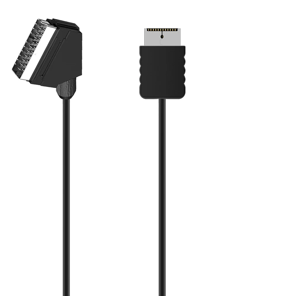Cable SCART RGB Real de repuesto, cable de conexión AV para TV, consolas Playstation PS1 PS2 PS3 Slim PAL NTSC