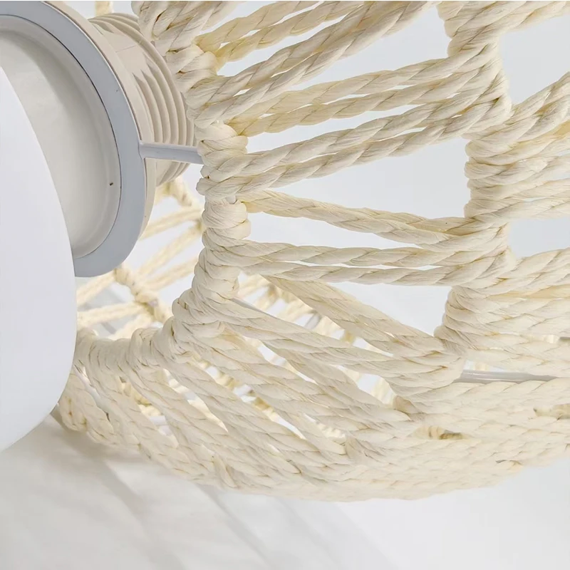 مزرعة الروطان مصباح السقف المنسوجة الخشب الصلب فلوش جبل ضوء لغرفة النوم غرفة المعيشة ديكور المنزل الريف