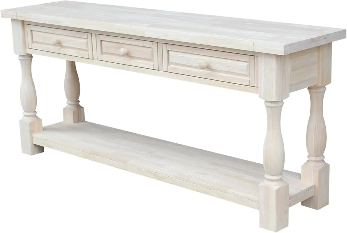 Tuscan, 65 by 14-Inch Console Table, Unfinished