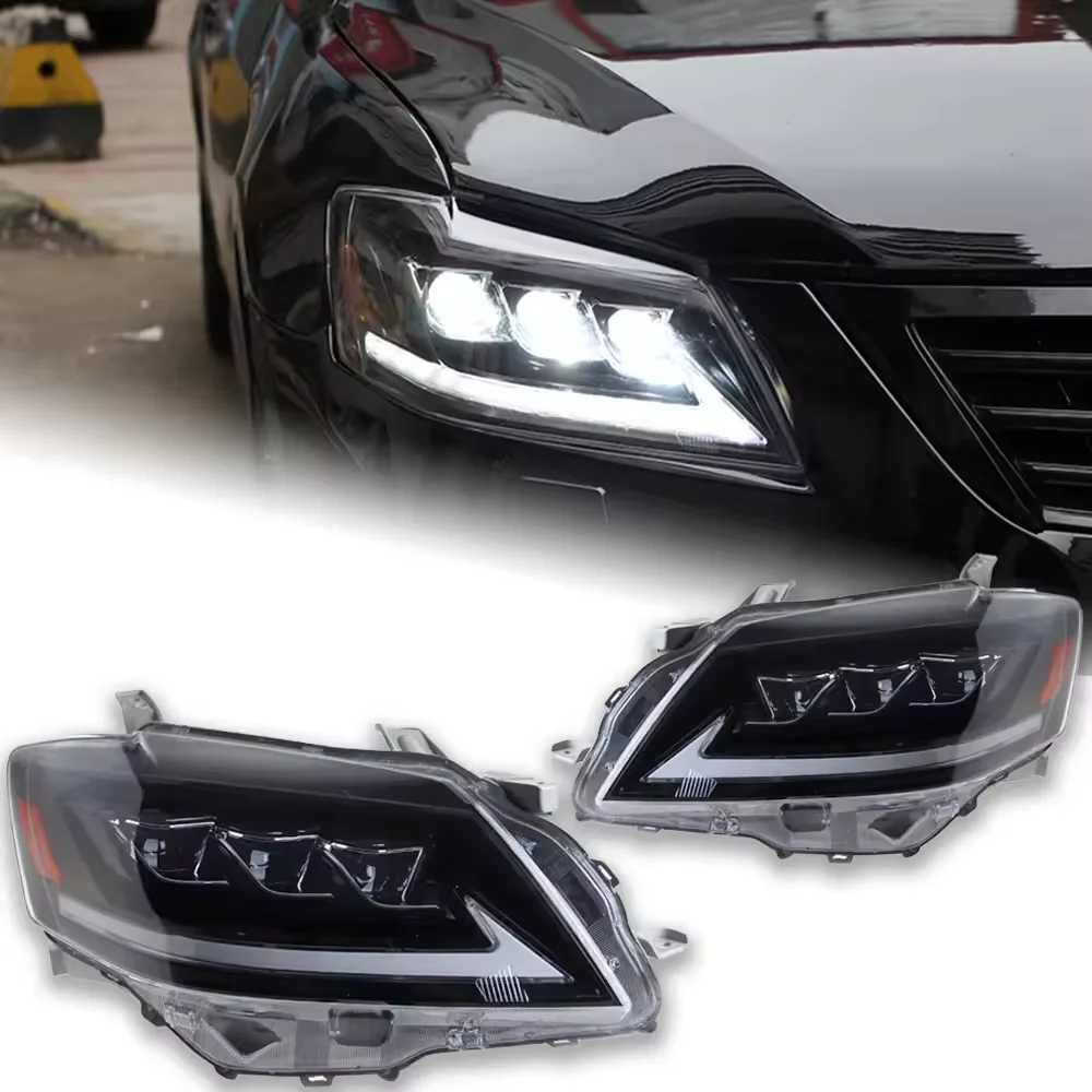 Feux de voiture pour Toyota Camry Aurion, lumière de sauna à LED, lentille de budgétaire, lampe frontale Camry, accessoires automobiles Drl, 2009-2011