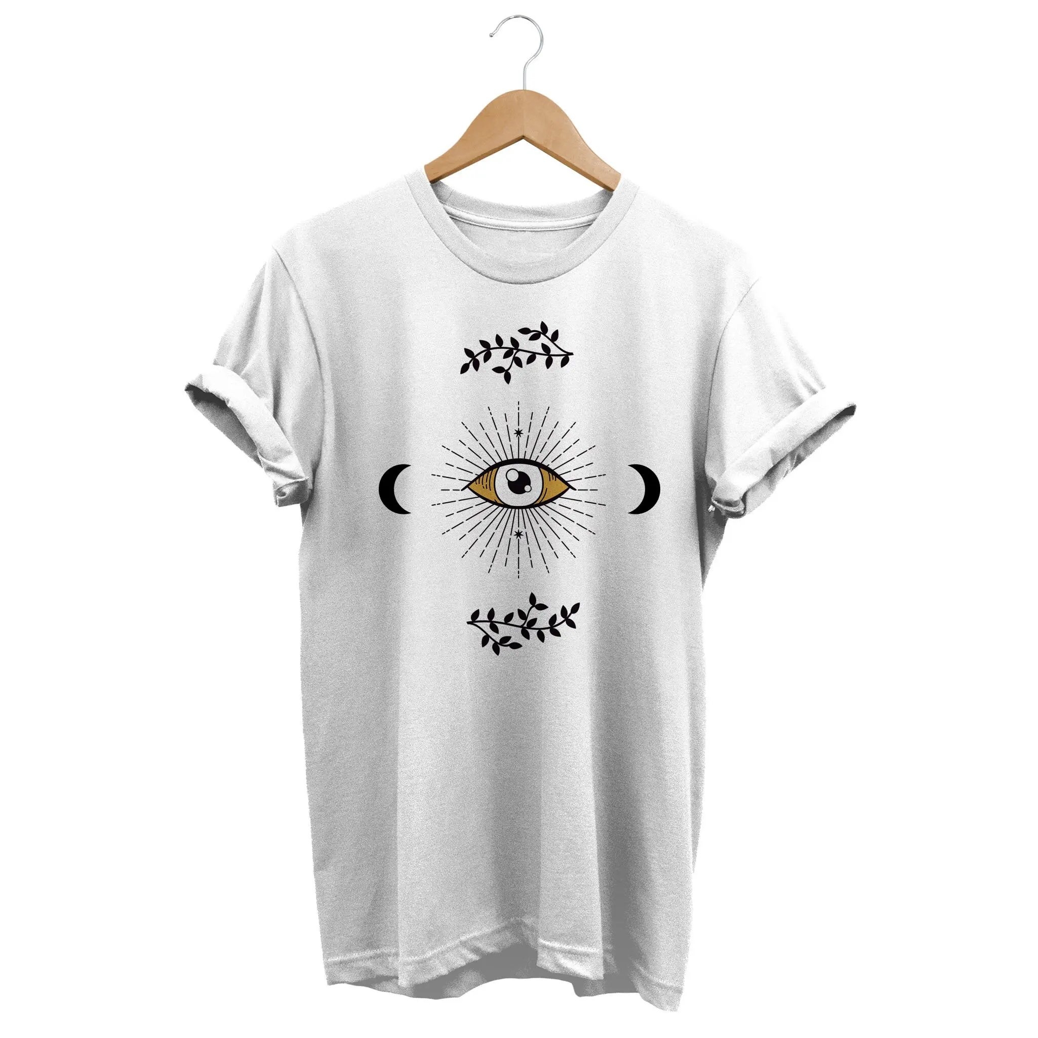 Magic Eye and Moon t shirt Soft Grunge Clothing Witchy Dark Academia Witchcraft Occult Outfit Strega Fashion Mori Girl