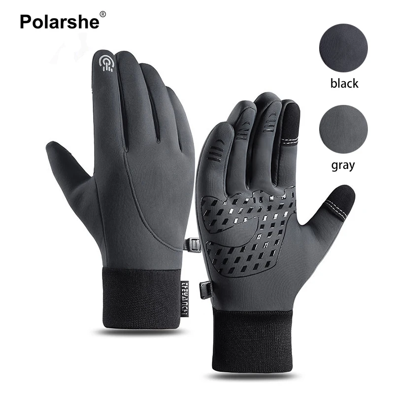 

Winter Plus Velvet Gloves Men Women Touch Cold Waterproof Motorcycle Cycle Gloves Male Outdoor Sports Warm Running Ski Glove