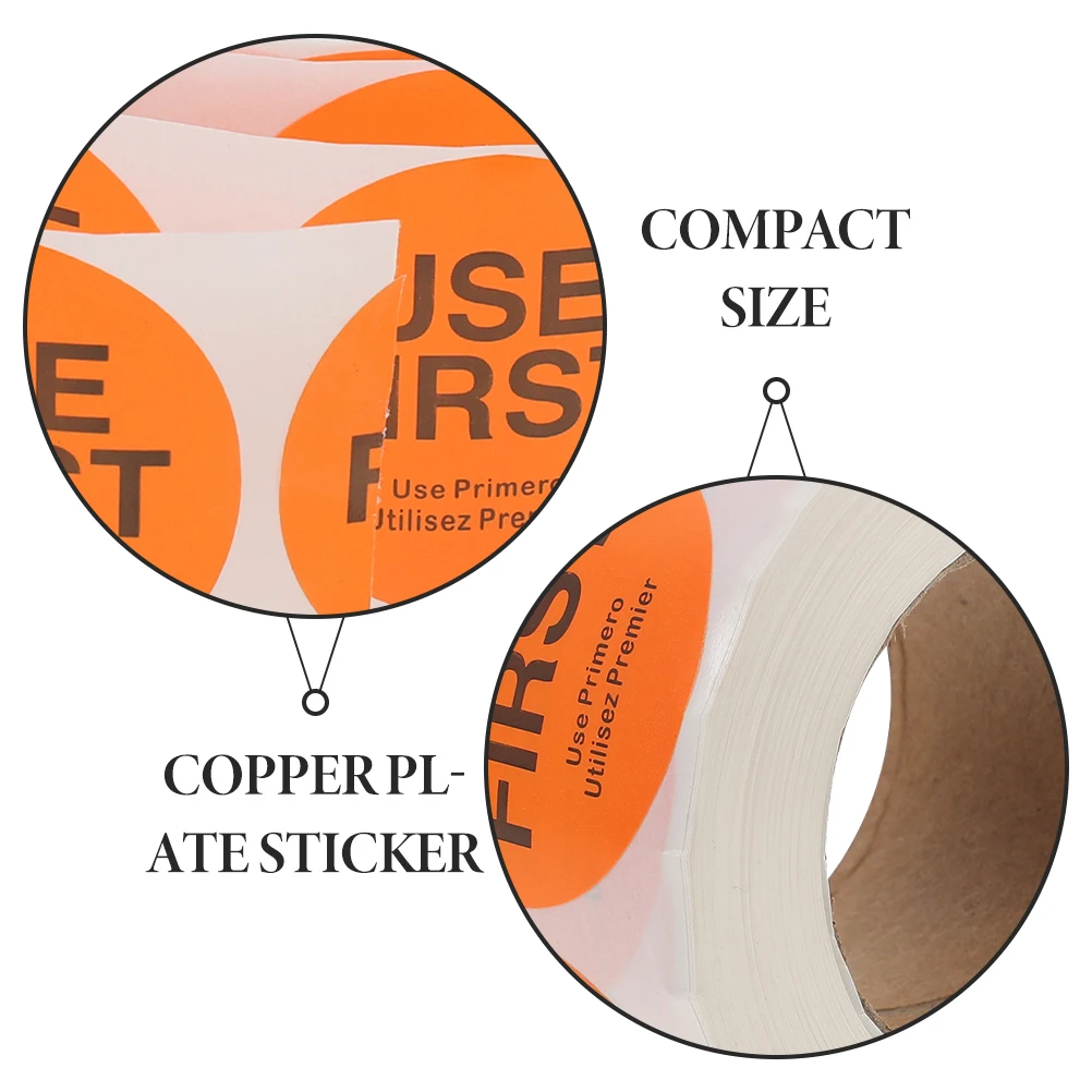 

4pcs 4 Rolls Inventory Control Labels Food Service Use First Restaurant Shop File Folder Tags Storage Stickers