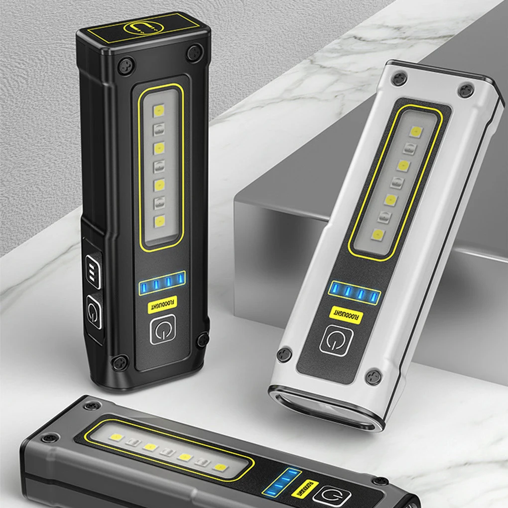 Potente reflector para aventuras al aire libre, compacto y versátil, fácil de llevar, recargable