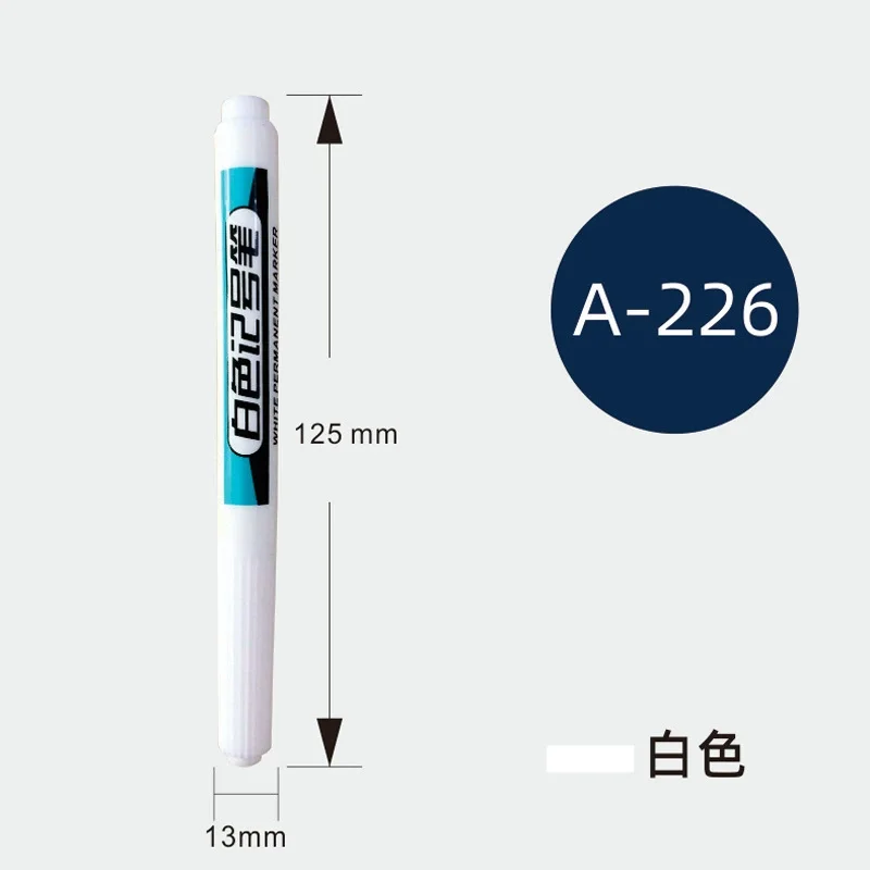 Marqueurs de peinture blancs en continu, stylos marqueurs pour bois, roche, plastique, cuir, verre, pierre, métal, fournitures d'art, 0.7mm, 1.0mm, 2.5mm, 3 pièces