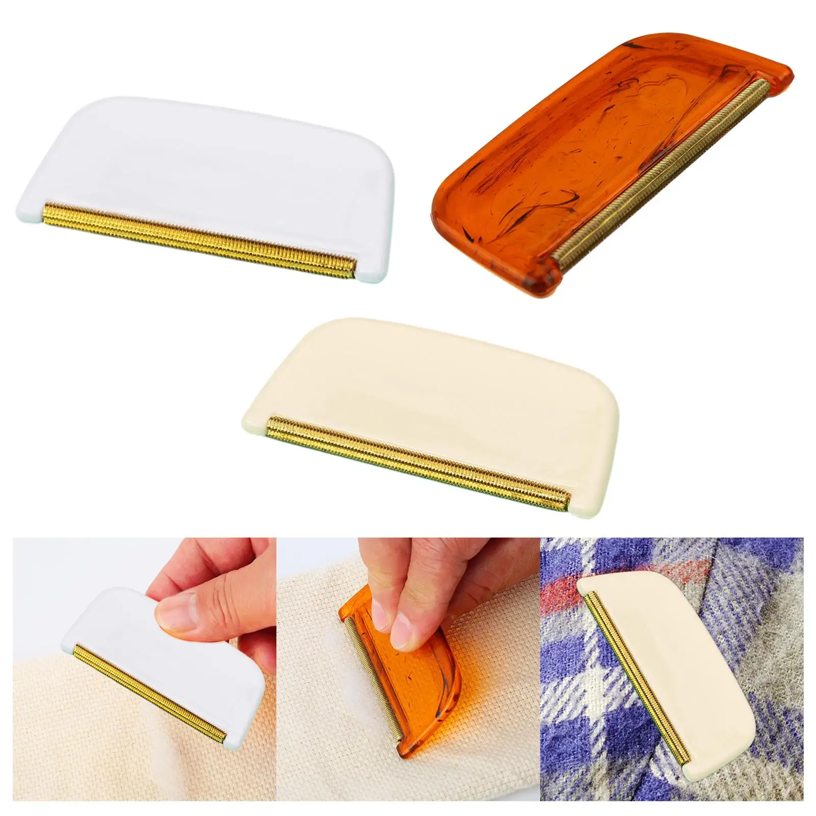 Cashmere Wool Comb DE Fuzzing Comb Cleaning Tool Easy Grip Practical Remove Pills, Fuzz and Lint Mini Lint Remover Sweater Comb