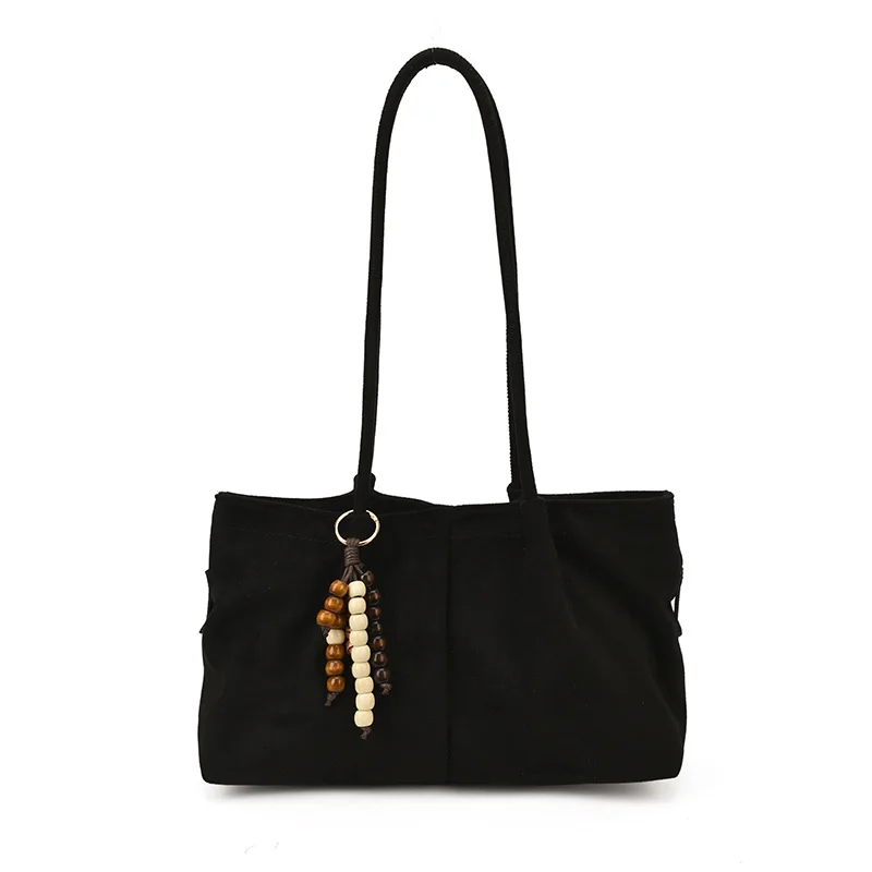 New suede pleated cloud tote  women's fashion large capacity shoulder armpit bag