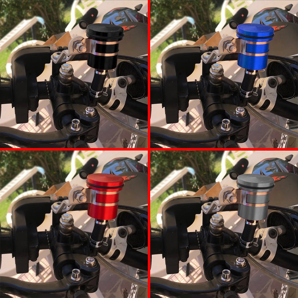 

Universal Aluminum Alloy Motorcycle Brake Fluid Reservoir Motorbike Rear Clutch Tank Oil Fluid Cup for DUCATI YAMAHA SUZUKI