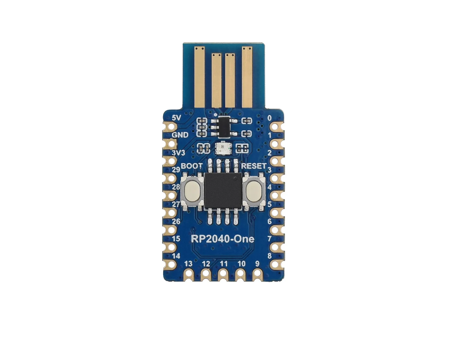 Scheda MCU Flash Waveshare RP2040-One, 4MB basata su Raspberry Pi RP2040 2 x SPI, 2 x I2C, 2 x UART, 4x12 bit ADC