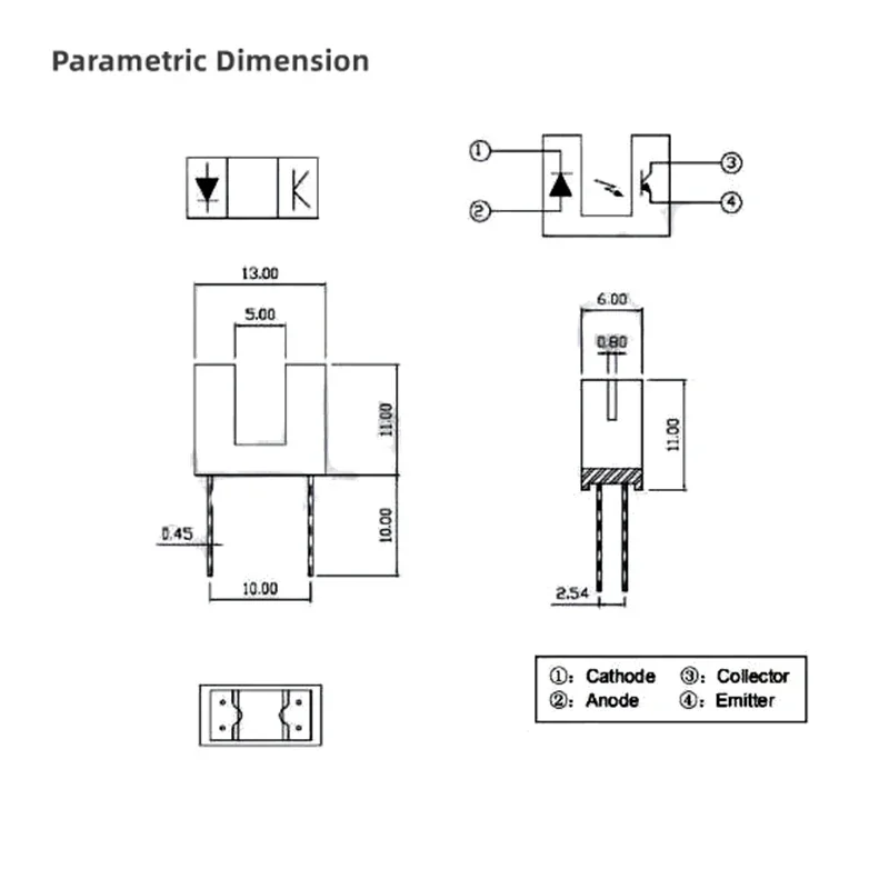 ZYD 20PCS/Lot  Original and brand new  GK105 GK105A slot DIP-4 infrared photoelectric switch U-beam sensor