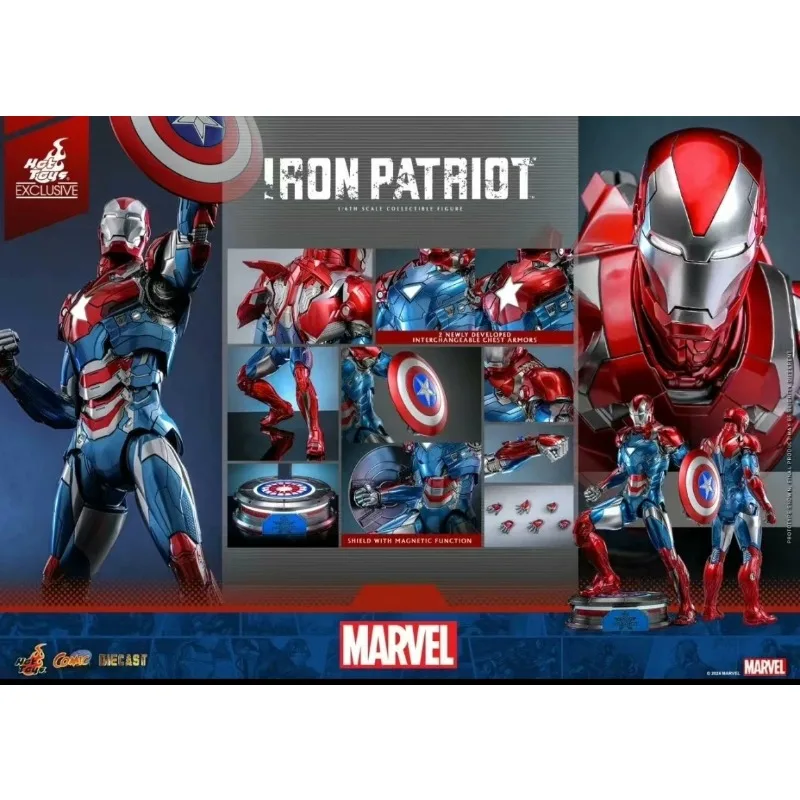 

New Original Hot Toys Marvel IRON PATRIOT CMS021 Action Figure Toys Gifts Collection