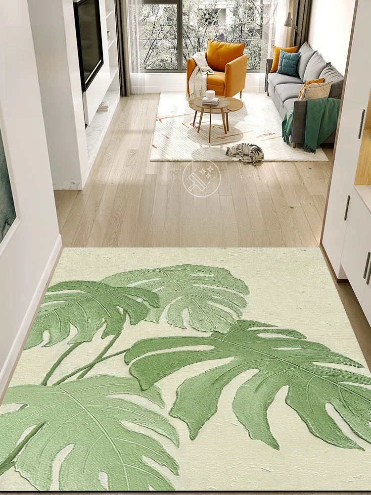 

Кожаный коврик для входной двери, настраиваемый противоскользящий напольный ковер для кухни, спальни, домашнего использования, двухсторонний, нескользящий