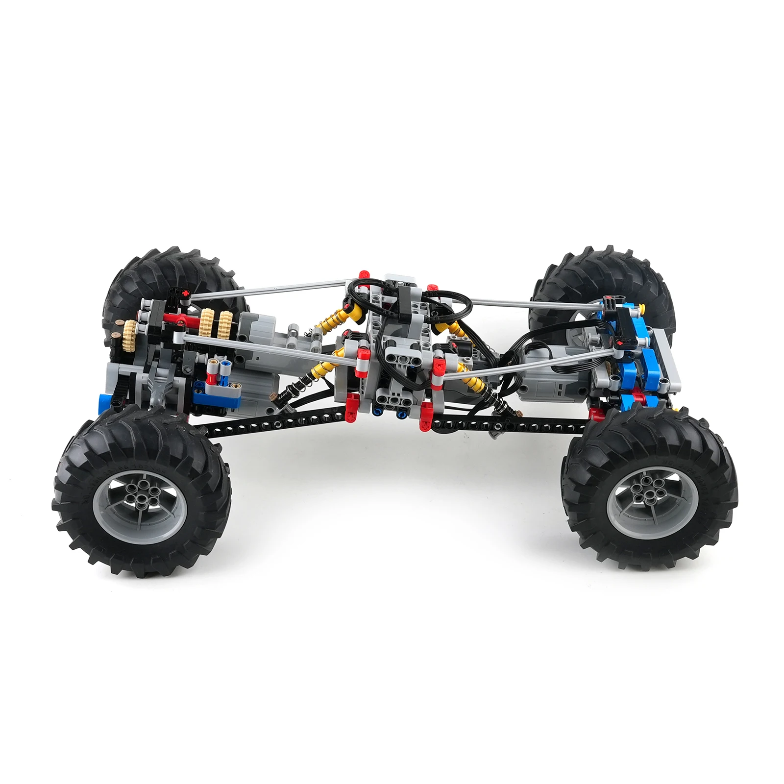4WD RC هيكل السيارة تسلق نموذج مركبة اللبنات متوافق مع وظيفة طاقة المحرك مع تعليق الصدمات تجميع الطوب