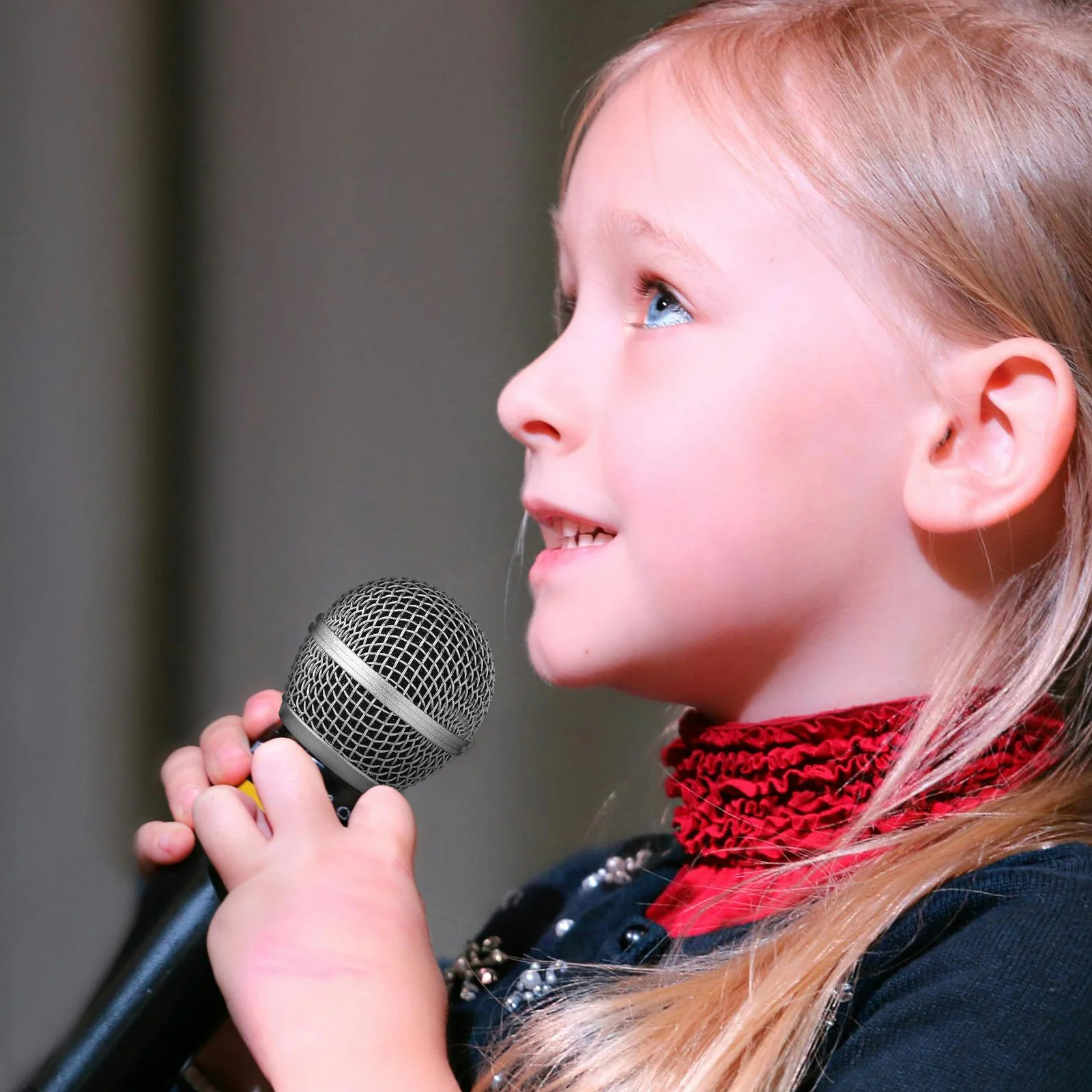 

2 Pcs Metal Mesh Cover Grill Mic Parts Microphone Replacement Grille Ball Head Work Acoustic Transparency Easy Installation