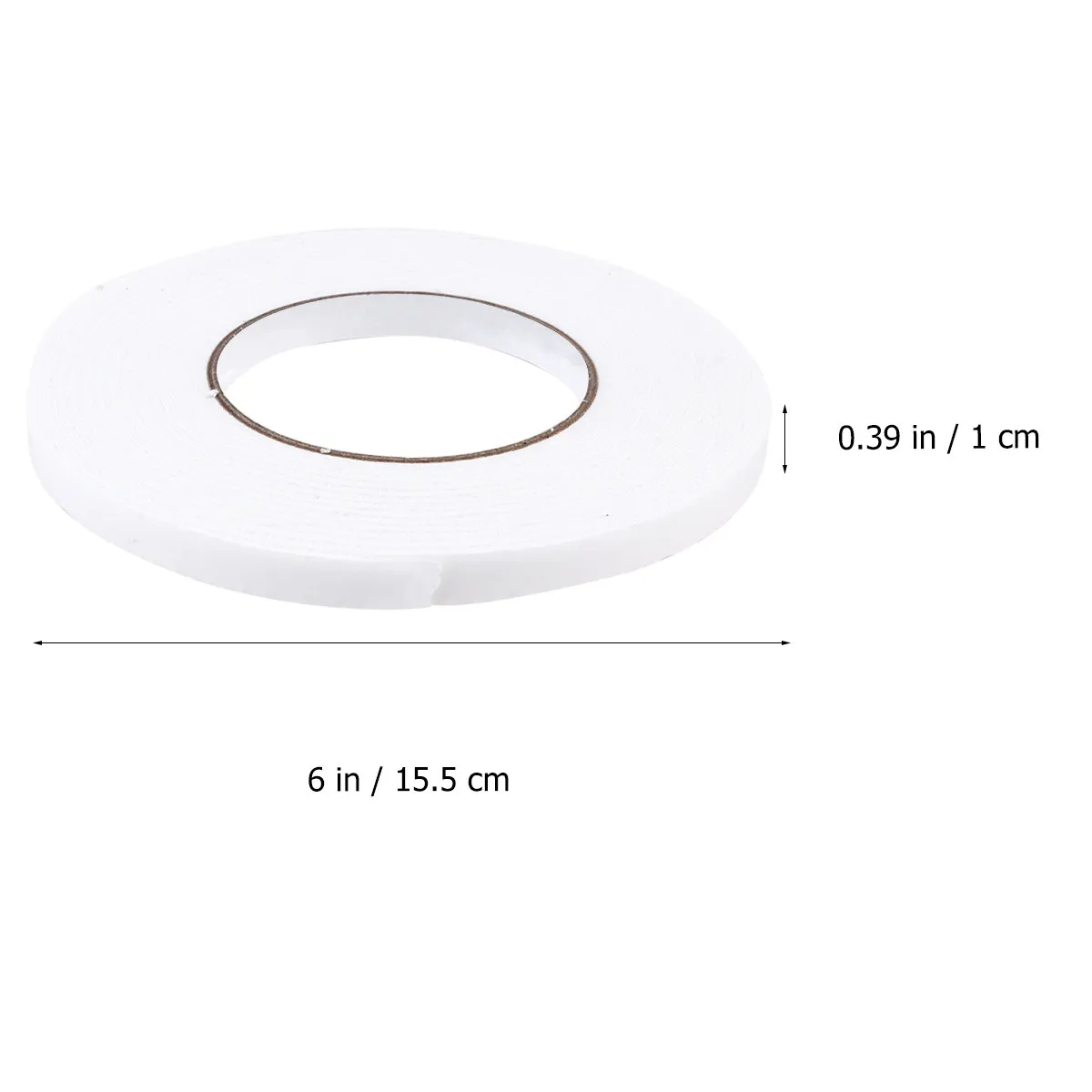 12 Rolls Foam Adhesive Tape Strong Retention Double-Sided Tape Heat Resistant Sound Insulation Window Door Seal Strip for Home
