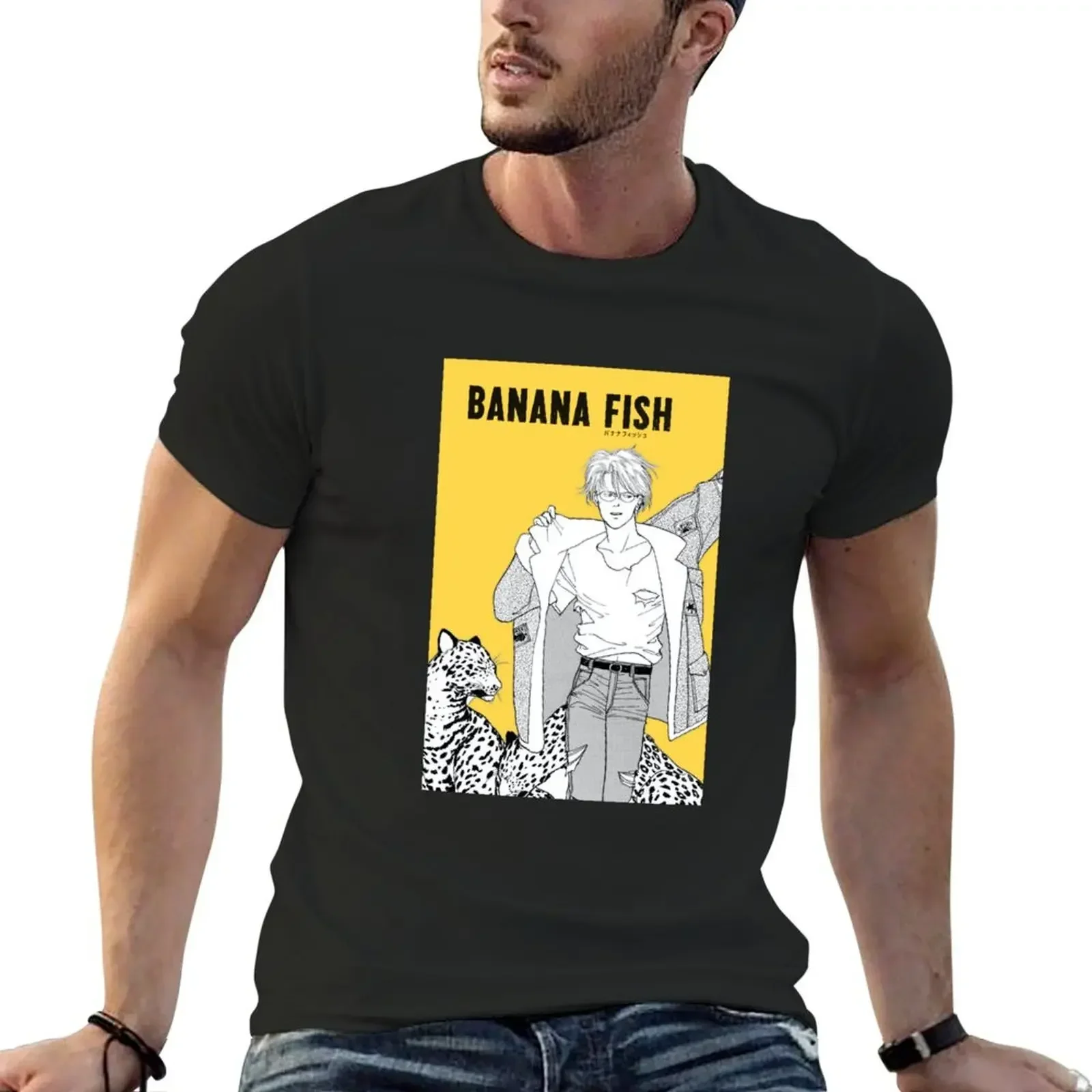 

Banana fish - Ash Lynx T-Shirt graphic tee shirt blacks Men's clothing