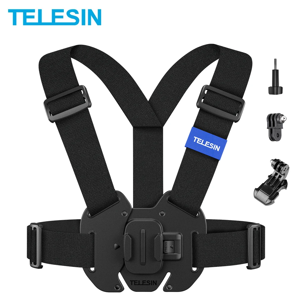 TELESIN Uchwyt na telefon z klipsem do mocowania na pasku na klatkę piersiową do GoPro 13 12 11 10 9 Insta360 X5 AcePro DJI Action 6 5pro 4 Akcesoria do kamer — zdjęcie produktu 7