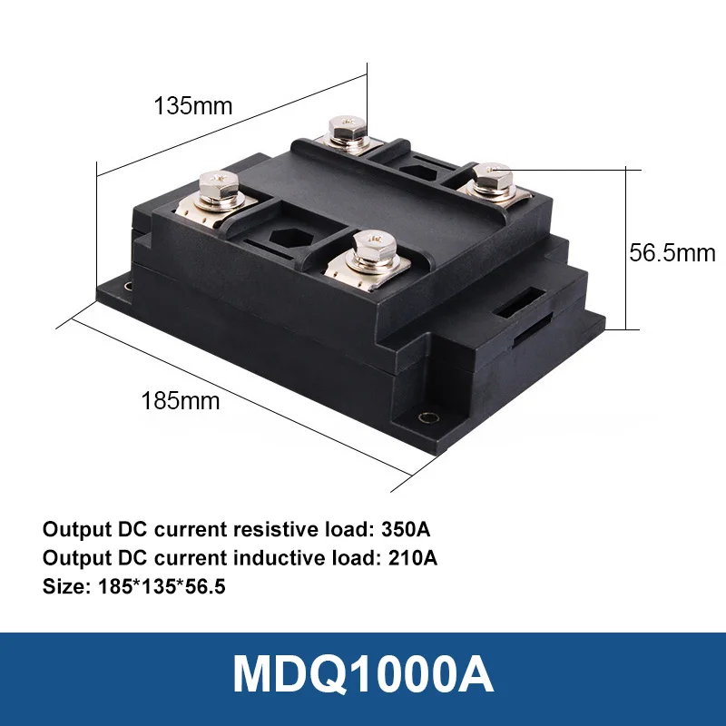 MDQ Single-Phase Diode Bridge Rectifier Module  30A 60A 100A 200A 1200A 1600V Copper Base High Power AC to DC