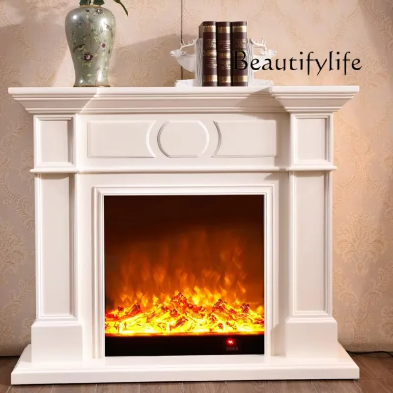 BJ Electric Fireplace Decorative Cabinet Simple 1 Meter Simulation Fake European Fireplace Frame Custom Solid Wood Special