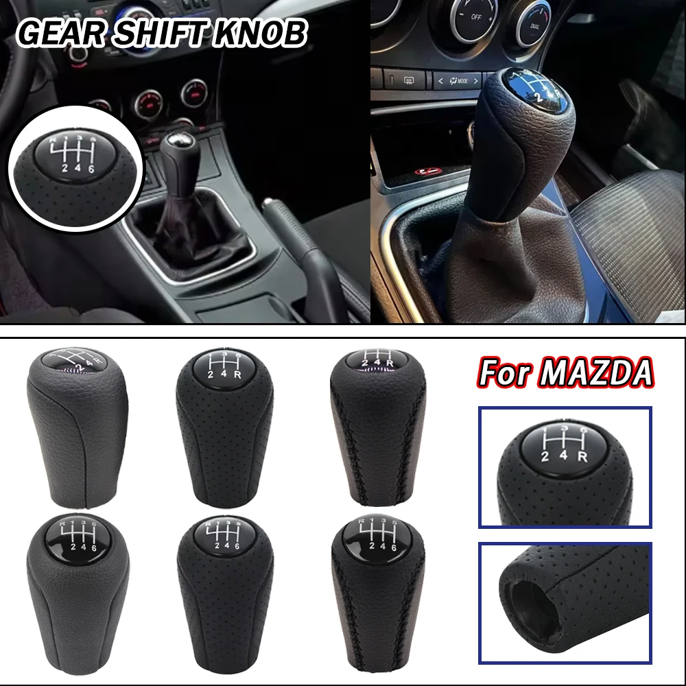 New Product Shift Knob Manual Car Accessories For MAZDA 3 BK BL 5 CR CW 6 II GH CX-7 ER MX-5 NC III Interior ﻿