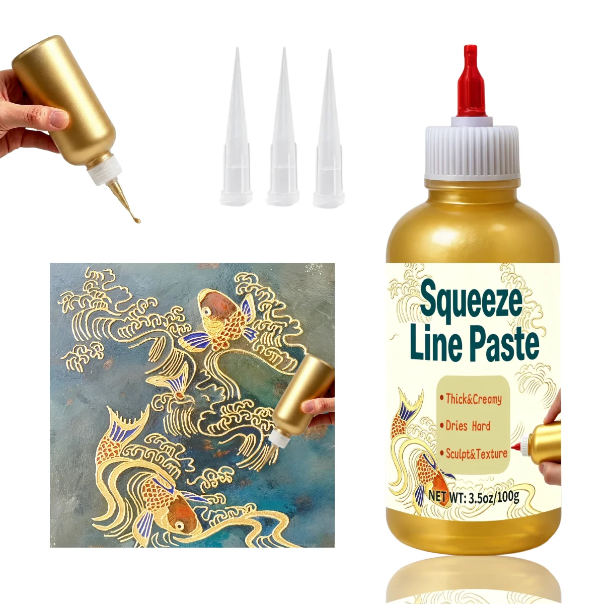 Art Craft Using Paper - 3D-textuurpasta, kant-en-klaar artistieke pasta, festival-knutselcadeau voor