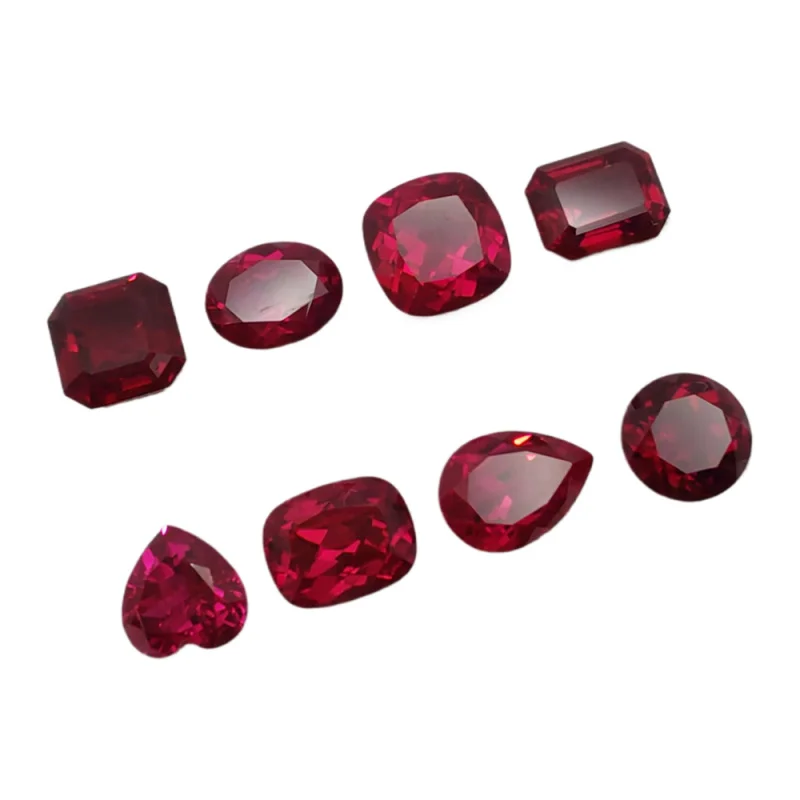 

Оптовая продажа рубин драгоценный камень свободный камень голубь кроваво-красный лабораторный лифт культивированный различные формы размеры ювелирные изделия основной камень