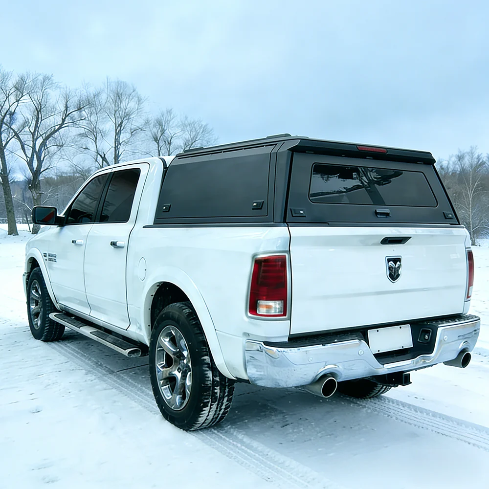 

Dream Garage Security Aluminum Waterproof Pickup Cap Hardtop Topper Bed Canopy RAM 1500 5.5FT 19+ Heavy-Duty No-Drill Roof