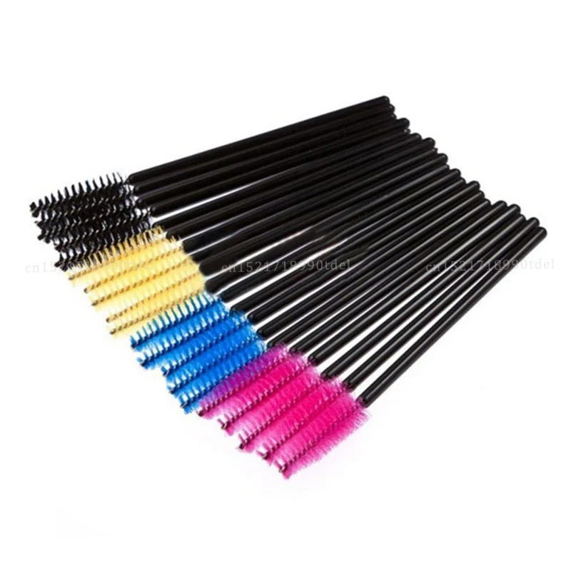 Pinceaux de maquillage pour cils, baguettes applicateur de mascara au poulet, Végét, brosse cosmétique, outils de maquillage, 50 pièces