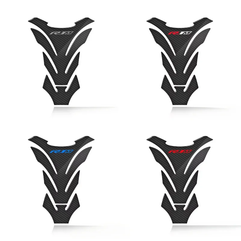 3D Carbon Fiber Motorcycle Fuel Tank Pad Cover Protective Decals Stickers For YZF R1/R1M Logo