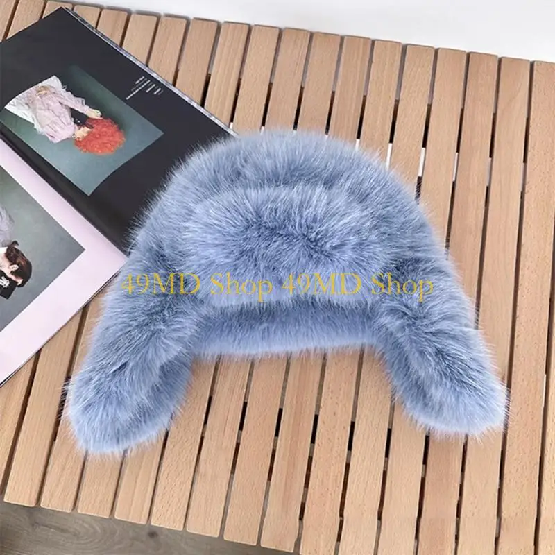 

49MD Женская теплая шапка-ушанка Trapper Aviators Troopers, утолщенная лыжная шапка WinterCap