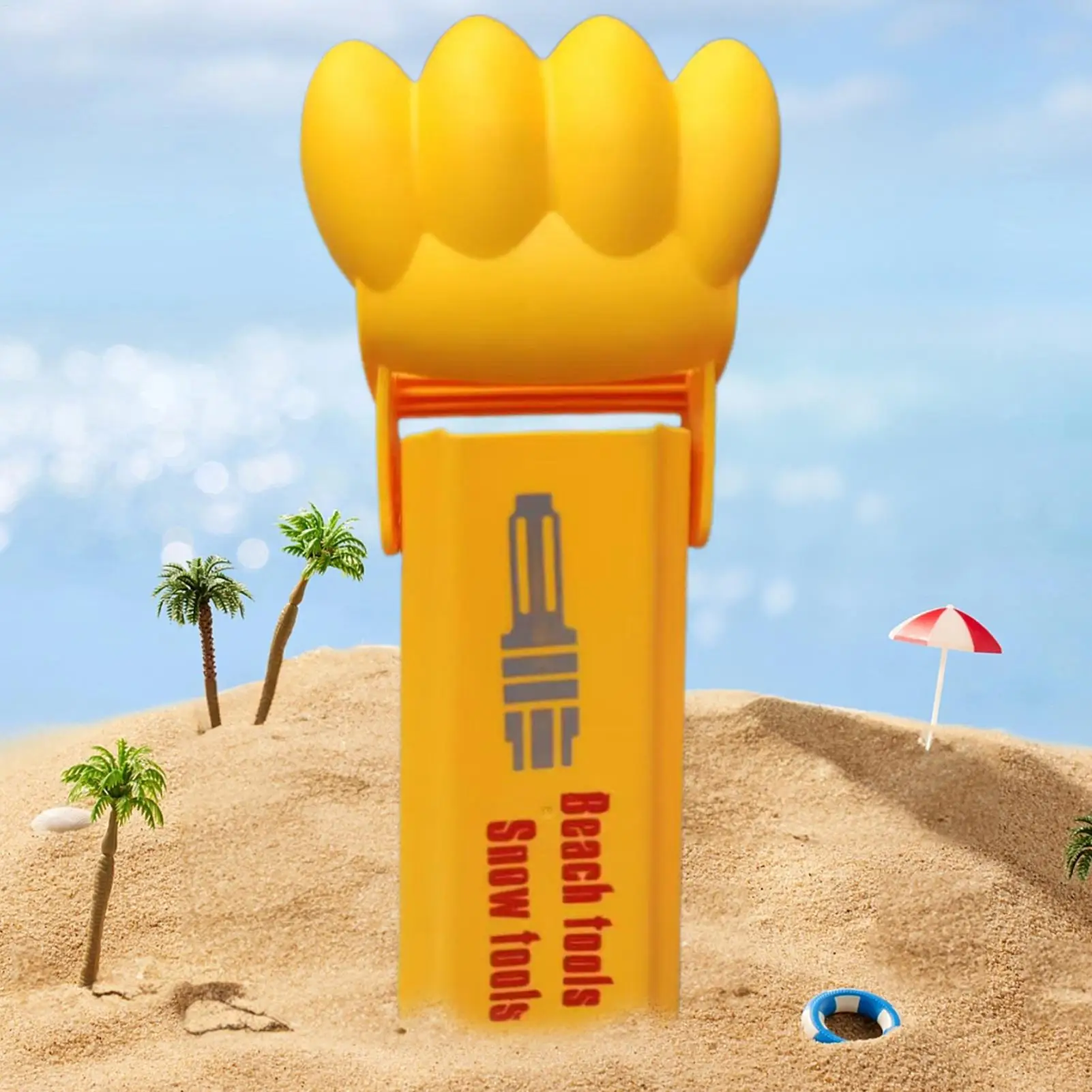 Ergonomic Large Sand Digger Excavator Arm Dump Truck Excavator Toy for Grip Training Kids Play Castle Building Beach Camping