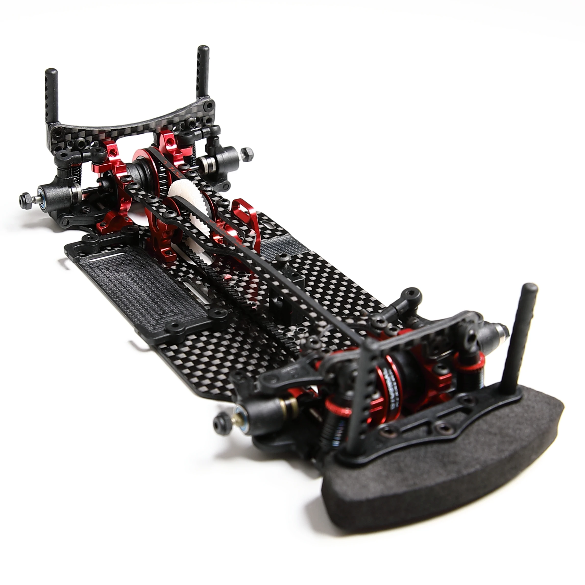 1/24 MINI RC Car Carbon Fiber Chassis Body Frame & Upgrade Metal SPare Parts Assembled