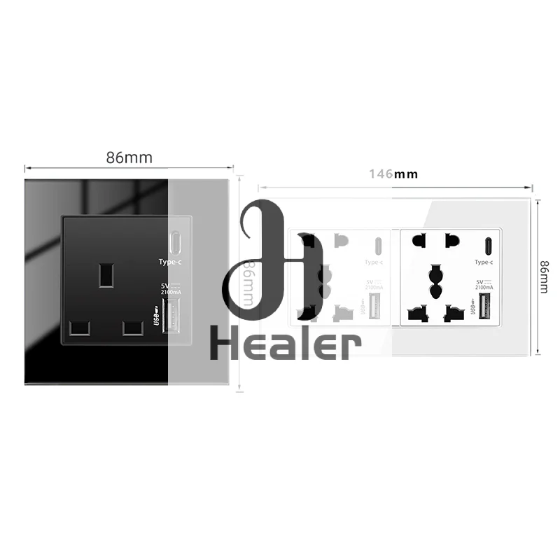 1Pc Power 2100MA Us…