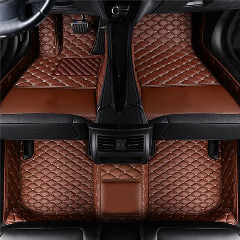 Custom Fit Car Floor Mat Accessories ECO Durable Leather for 98% 5 Seaters Car Single Layer for Both Right and Left Hand Drive