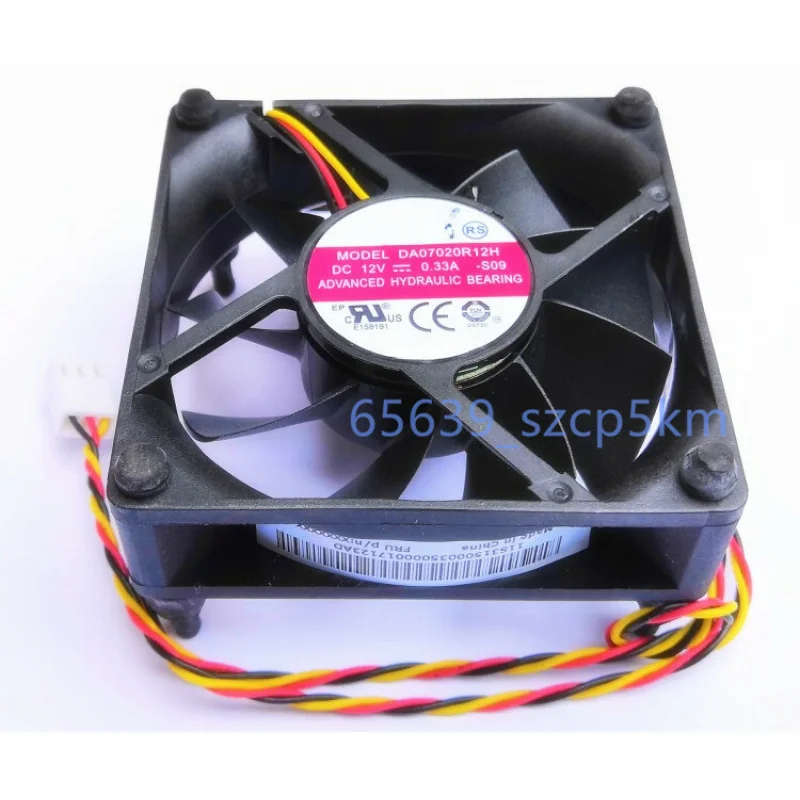 d NEW FOR AVC DA07020R12H DC12V 0.33A 70*70*20MM 7020 3-Pin Chassis Cooling Fan