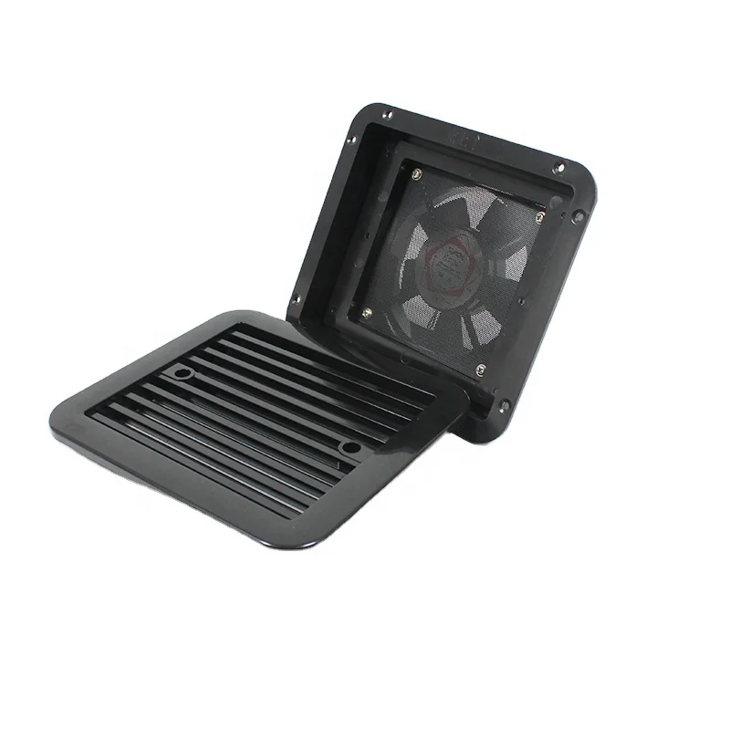 

TYTXRV Black Air Vent Outlet RV Accessories AC 220V/240V 3W lastic Exhaust Fan for Caravan & Camper RV Part
