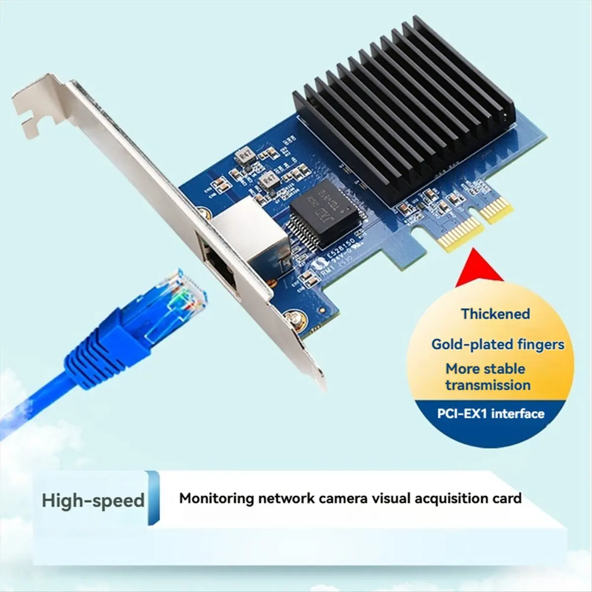 

Сетевая карта A10I 10 ГБ PCIe NIC с одним портом RJ45, чип RTL8127, карта сбора зрения PCI- Express X1 для Win10/Win 11