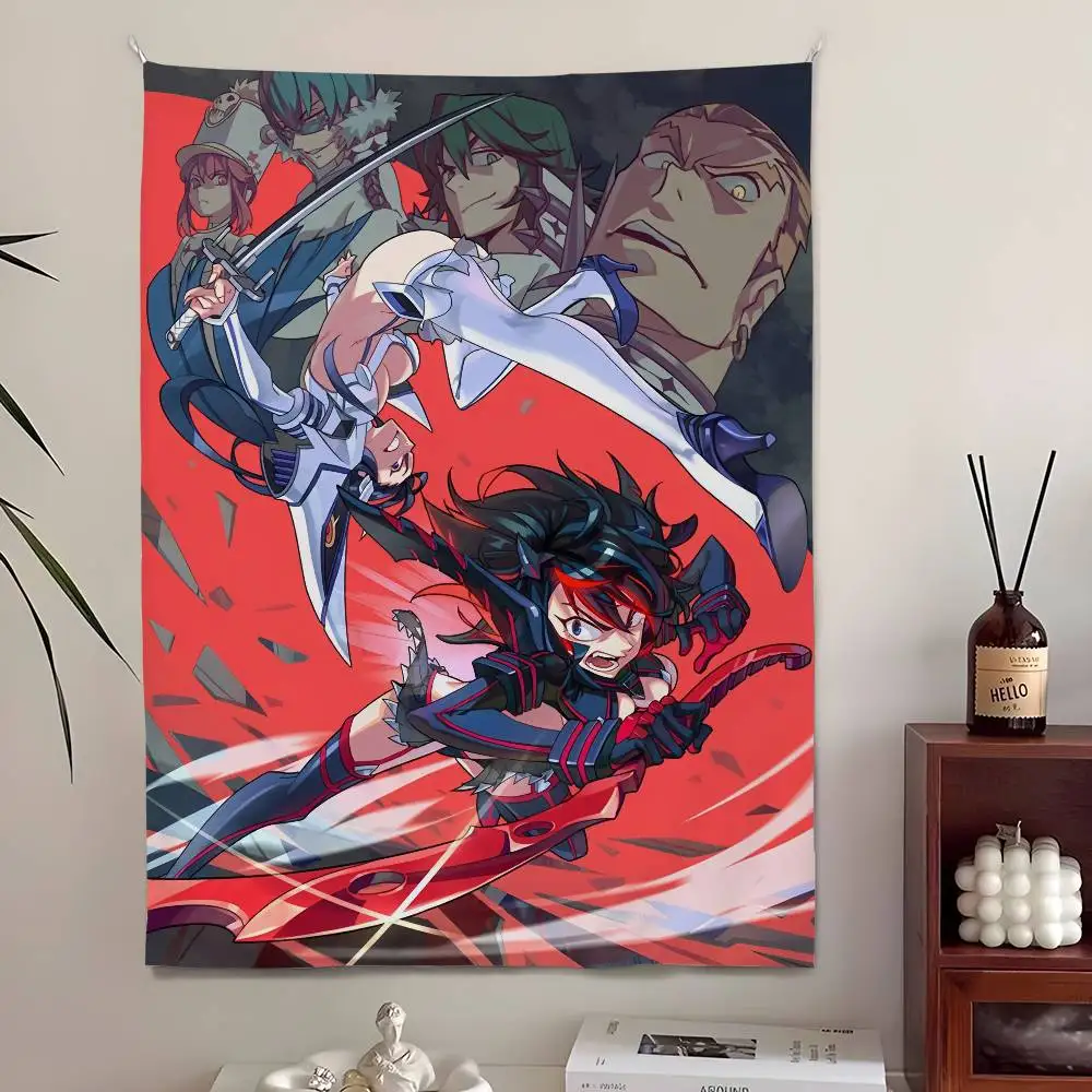 KILL la KILL أنيمي نسيج، غرفة نوم المعيشة بار حديقة في الهواء الطلق والمهرجانات الديكور خلفية الفن راية للحزب #5