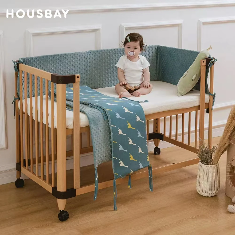 

Baby Bed Rail Bean Fluff Bed Fence Baby Bump Prevention Breathable And Soft Detachable Baby Bed Fence Four Seasons