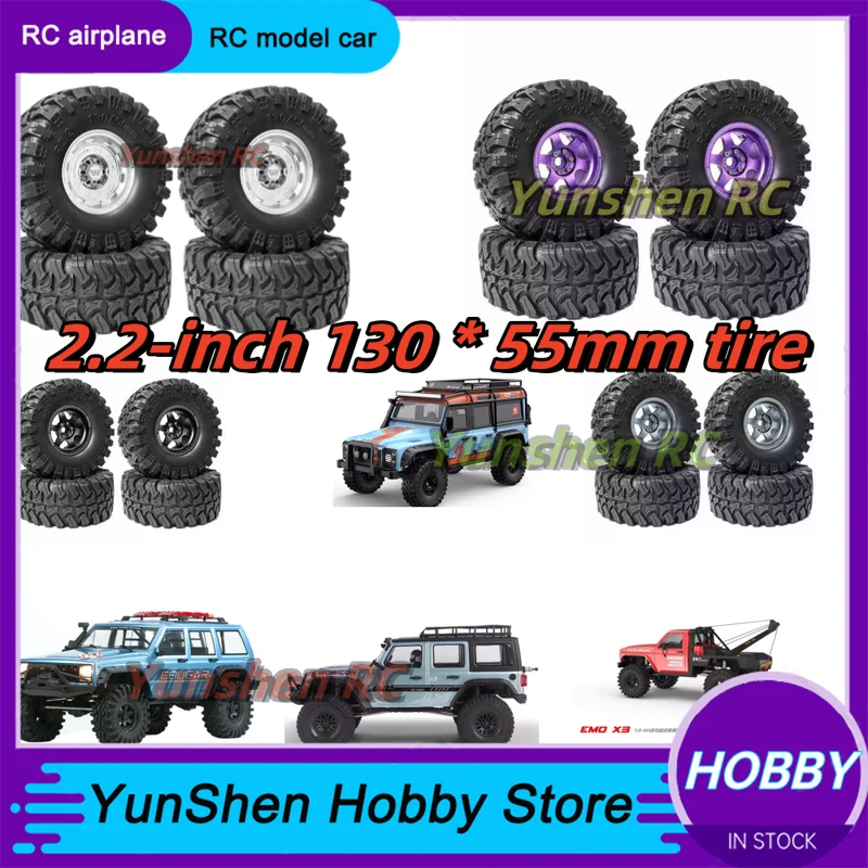 

Ljf 1/8 альпинистский автомобиль 2,2 дюйма (китайский размер) Et37 Ступица колеса загрузочная шина 130*55 мм Crossrcs H8h Yk4082 4083