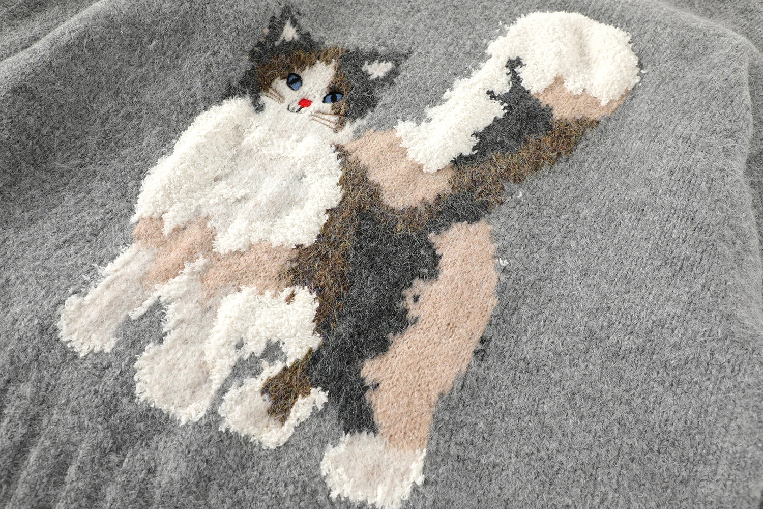 

Soft Knitted Sweater Women's Korean Sle Autumn Winter Thiened Warm Top Cartoon Animation Pattern Other Material